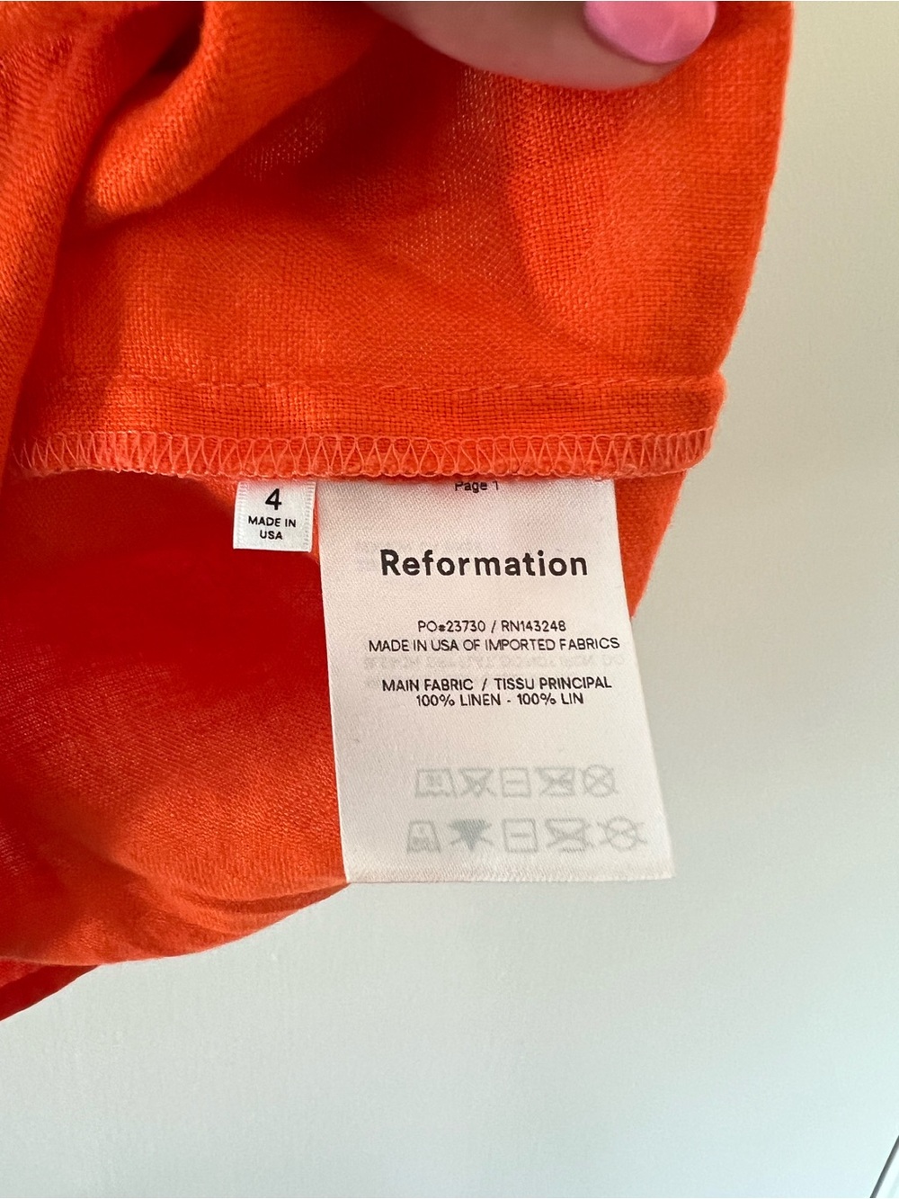 Reformation Wiley Linen Dress - Picture 4 of 4